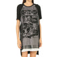 Black Silk Casual Dress