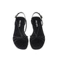 Black Calfskin Sandals