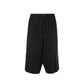 Black Linen Bermuda Shorts