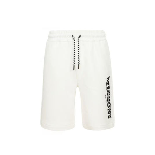 White Cotton Shorts