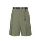 Green Polyamide Cargo Shorts