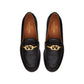 Black Calfskin Slip-On Loafers