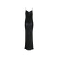 Black Acetate Casual Dress