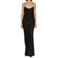 Black Acetate Casual Dress