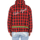 Red Polyester Shell Jacket