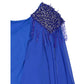 Blue Acetate Casual Dress