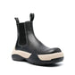 Black Calfskin Chelsea Boots