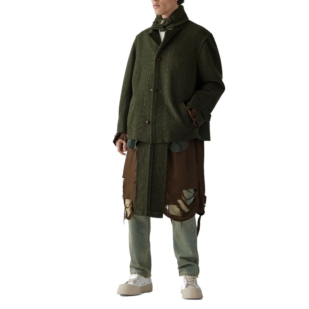 Green Polyamide Coat