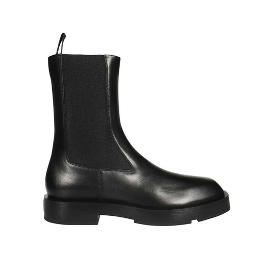 Black Calfskin Chelsea Boots