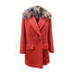 Red Virgin Wool Coat