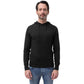 Black Cotton Men Hoodie