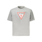Gray Cotton Women T-Shirt