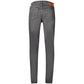 Black Cotton Men's Slim Taper Jeans