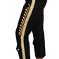 Military Embellished Pants Black Gold Dress Pant
