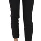 Polka Dot Slim Capri Trousers Tapered Pants