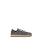 Gray Calf Leather Bos Taurus Low Top Sneakers