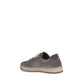 Gray Calf Leather Bos Taurus Low Top Sneakers