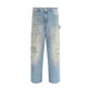 Blue Cotton Jeans Denim