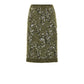 Green Viscose Mini Skirt