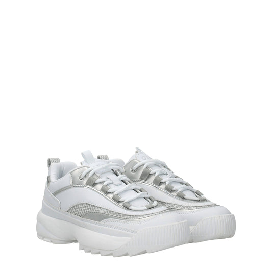 White Polyethylene Chunky Sneakers