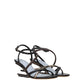 Multicolor Leather Flat Sandals