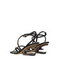 Multicolor Leather Flat Sandals