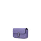 Purple Leather Crossbody Bag