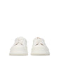 White Leather Platform Sneakers