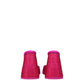 Pink Satin Platform Sandals