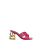 Pink Leather Platforms