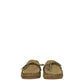 Green Leather Slip-On Loafers