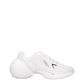 White Fabric Athletic Sneakers