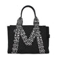 Black Fabric Shoulder Bag