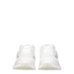 White Fabric Athletic Sneakers