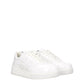 White Leather Low Top Sneakers