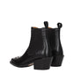 Black Leather Ankle Boots