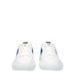 White Leather Low Top Sneakers