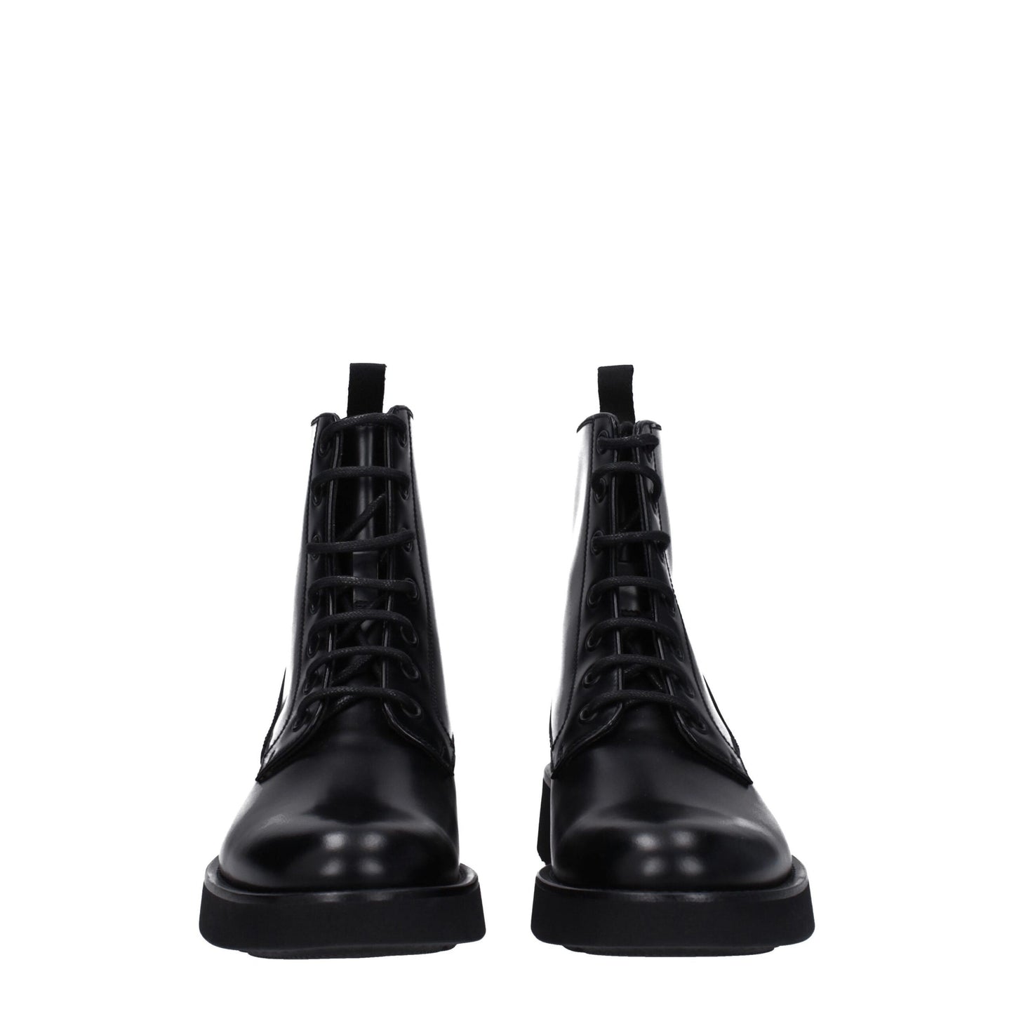Black Leather Ankle Boots