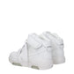 White Leather High Top Sneakers
