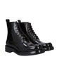 Black Leather Ankle Boots
