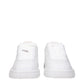White Leather Low Top Sneakers