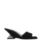 Black Leather Platform Sandals