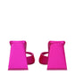 Pink Satin Stiletto Heel Sandals