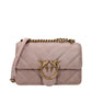 Pink Leather Crossbody Bag