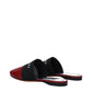Red Leather Slippers