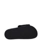Black Cotton Slippers