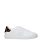 White Leather Low Top Sneakers