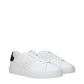 White Leather Low Top Sneakers