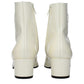 Beige Leather Ankle Boots