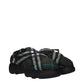 Green Fabric Slip-On Loafers